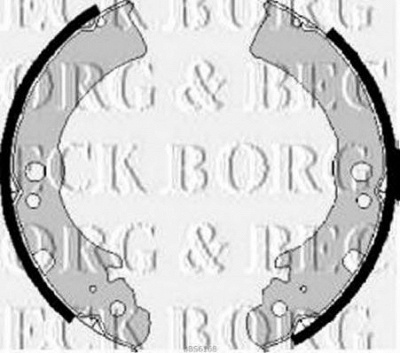 BORG & BECK bbs6168 -  Комплект тормозных колодок